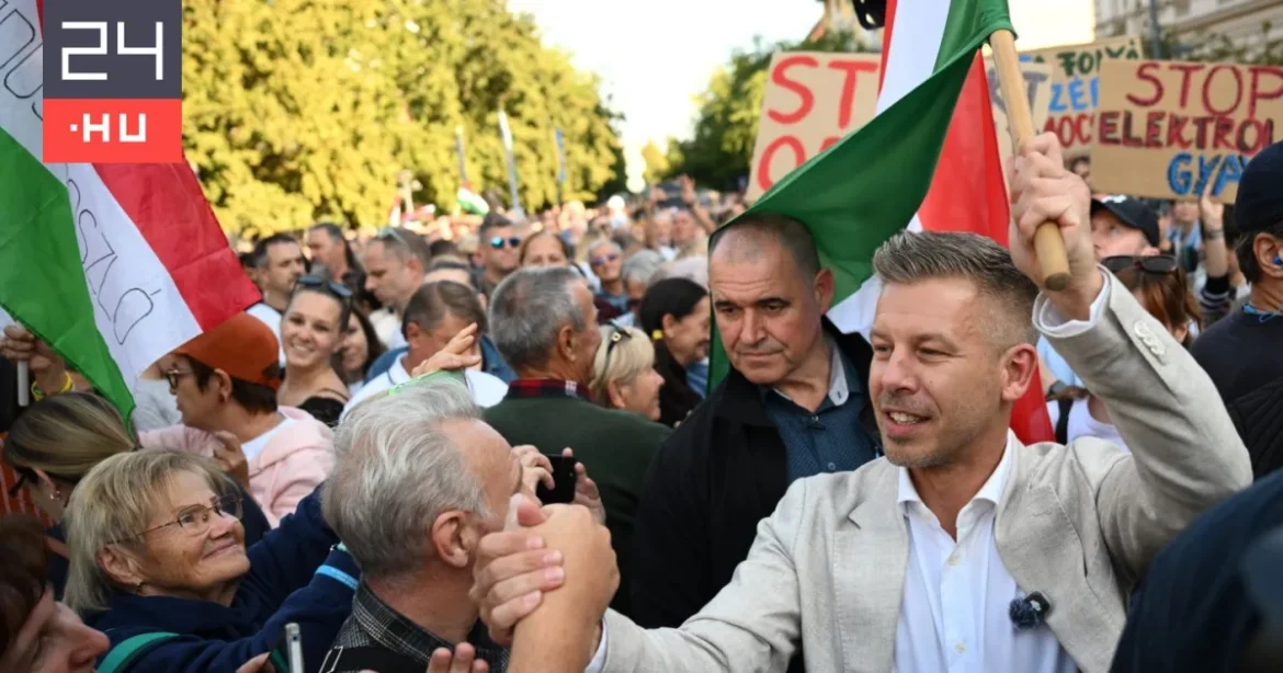 Előállították a Magyar Pétert tojással megdobó férfit
