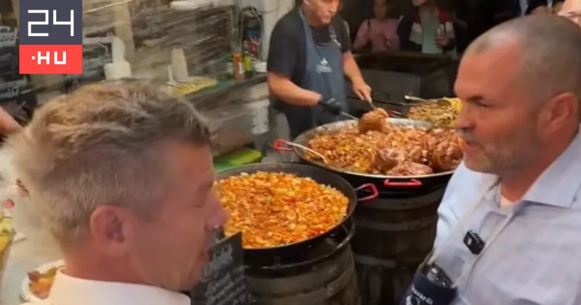 Magyar Pétert borral öntötték le Szekszárdon