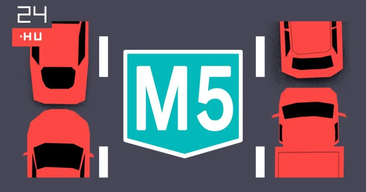 M5-ös autópályán mindkét irányban jelentős a torlódás
