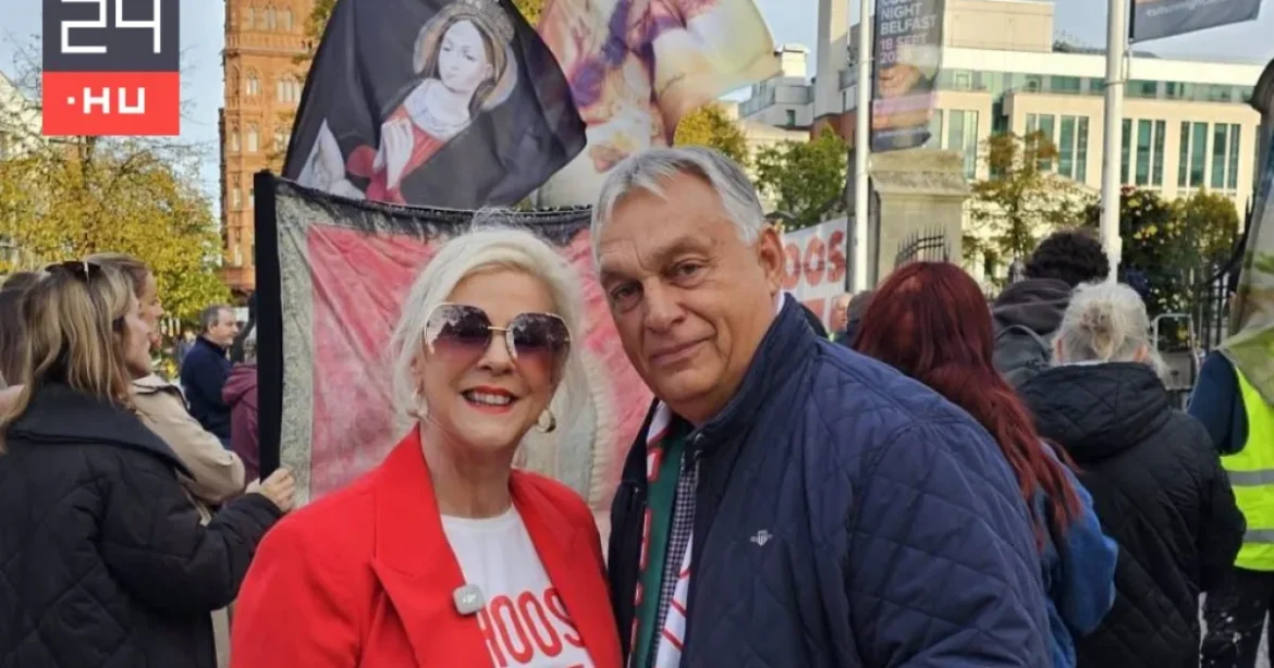 Orbán Viktor abortuszellenes tüntetést látogatott meg Belfastban